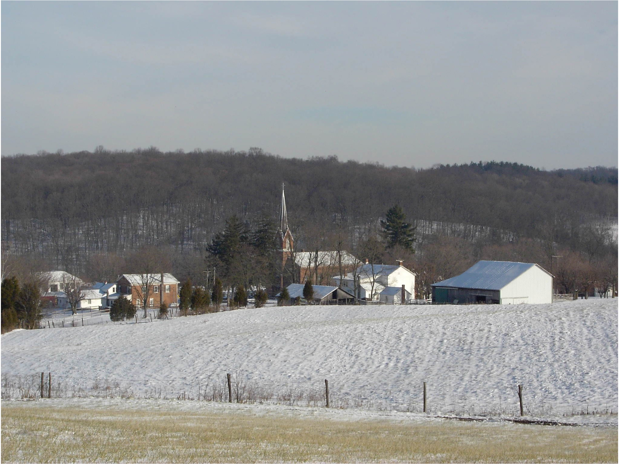 St. Mary-on-the-Rock, Indiana, Winter 2007 Photo by Mel Pulskamp